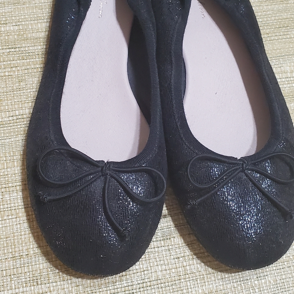 Ruby & Bloom Flat Dressy Sparkle Black Shoes